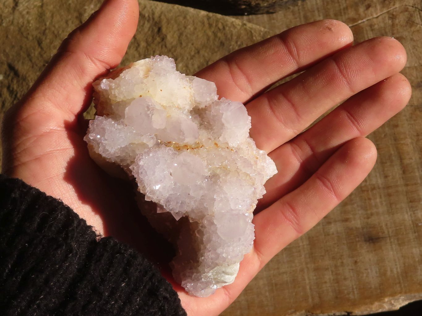 Natural Pale Lilac Spirit Quartz Clusters x 6 From Boekenhouthoek, South Africa - Toprock Gemstones and Minerals 