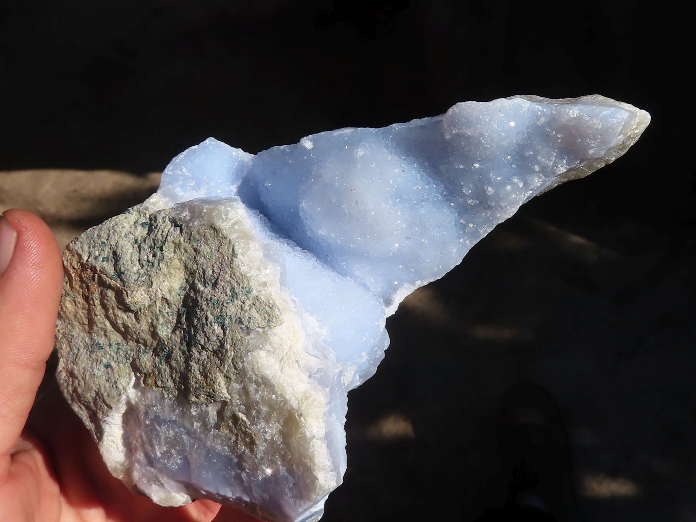 Natural Blue Lace Agate Geode Specimens  x 5 From Nsanje, Malawi - Toprock Gemstones and Minerals 