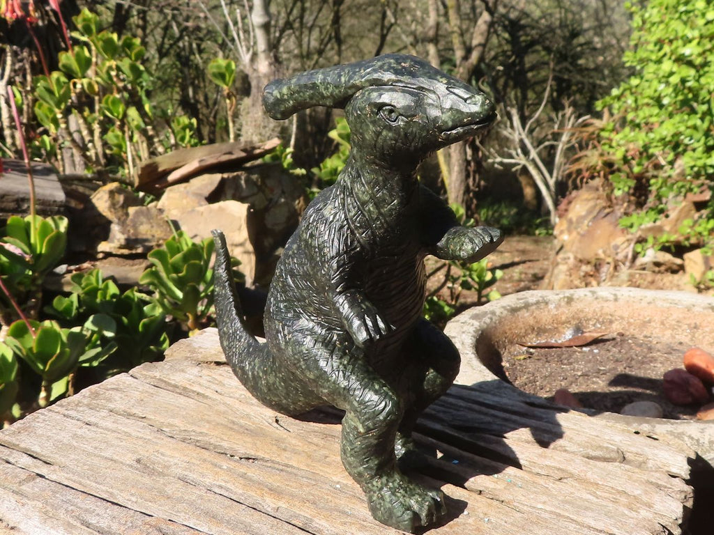 Polished Serpentine Dinosaur Carving x 1 From Zimbabwe - Toprock Gemstones and Minerals 
