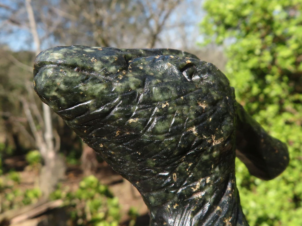 Polished Serpentine Dinosaur Carving x 1 From Zimbabwe - Toprock Gemstones and Minerals 