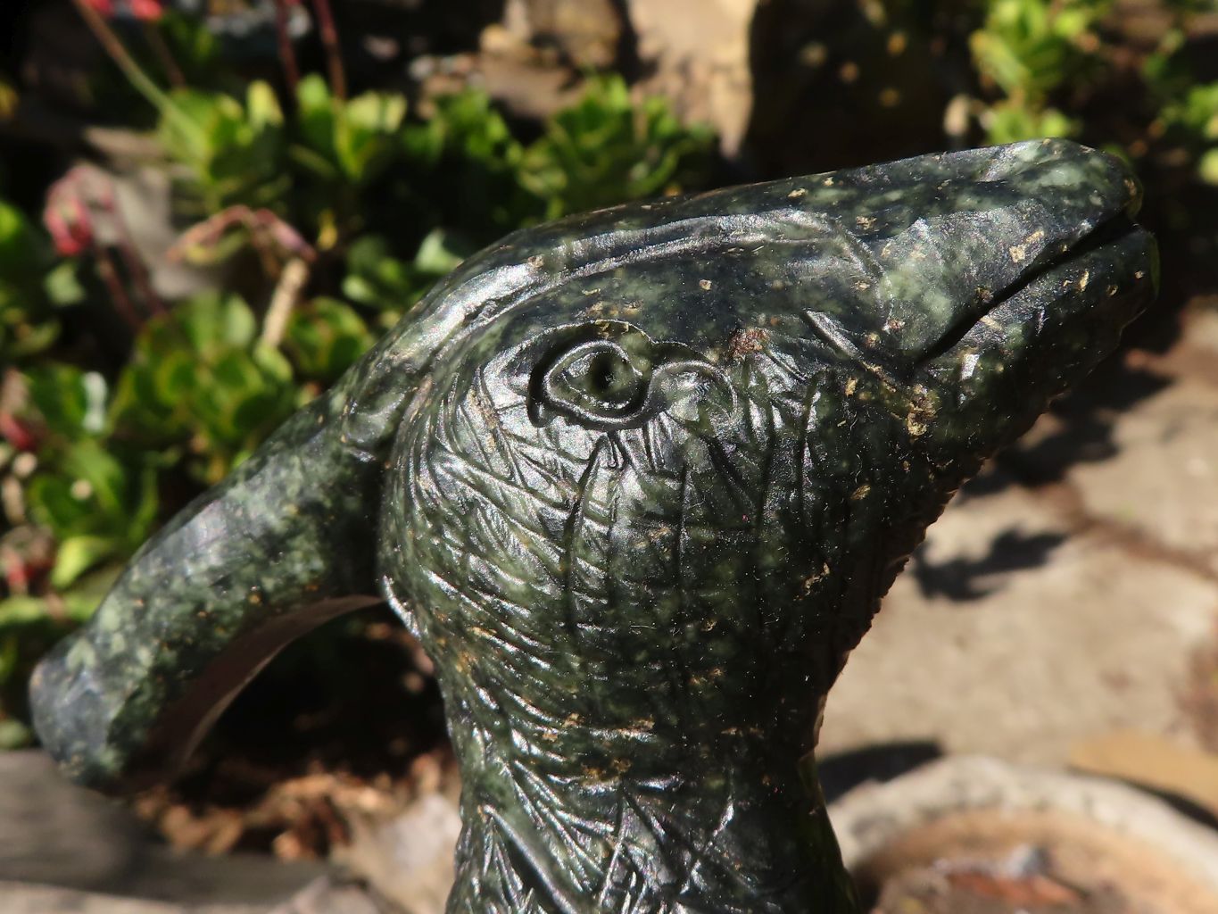 Polished Serpentine Dinosaur Carving x 1 From Zimbabwe - Toprock Gemstones and Minerals 