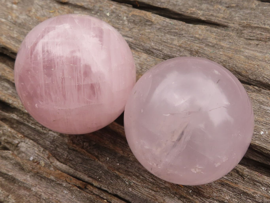 Polished Gemmy Pink Rose Quartz Spheres  x 6 From Ambatondrazaka, Madagascar - TopRock