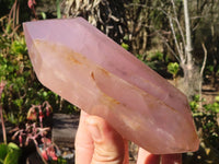 Polished Double Terminated Gemmy Rose Quartz Points x 3 From Madagascar - Toprock Gemstones and Minerals 