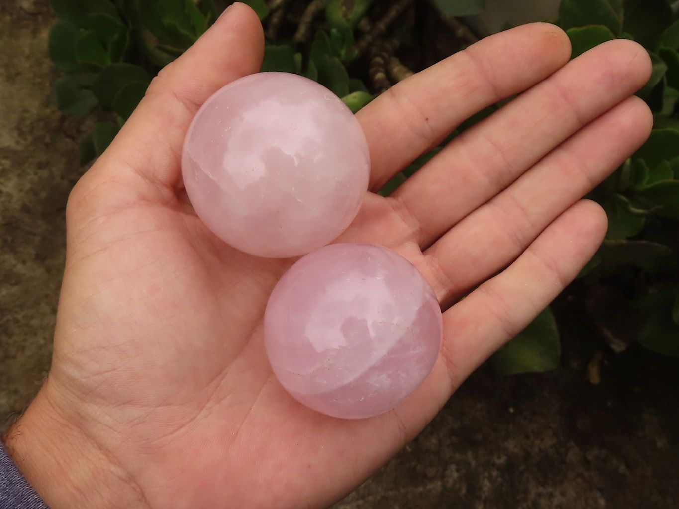 Polished Gemmy Pink Rose Quartz Spheres  x 6 From Ambatondrazaka, Madagascar - TopRock