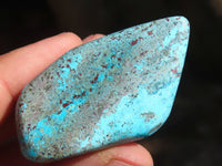 Polished Blue Shattuckite Free Forms  x 6 From Kaokoveld, Namibia - Toprock Gemstones and Minerals 
