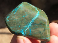 Polished Blue Shattuckite Free Forms  x 6 From Kaokoveld, Namibia - Toprock Gemstones and Minerals 