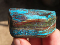 Polished Blue Shattuckite Free Forms  x 6 From Kaokoveld, Namibia - Toprock Gemstones and Minerals 
