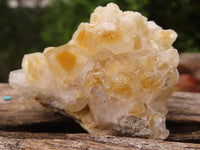 Natural Small Golden Lemonite Quartz Clusters  x 35 From Zambia - Toprock Gemstones and Minerals 