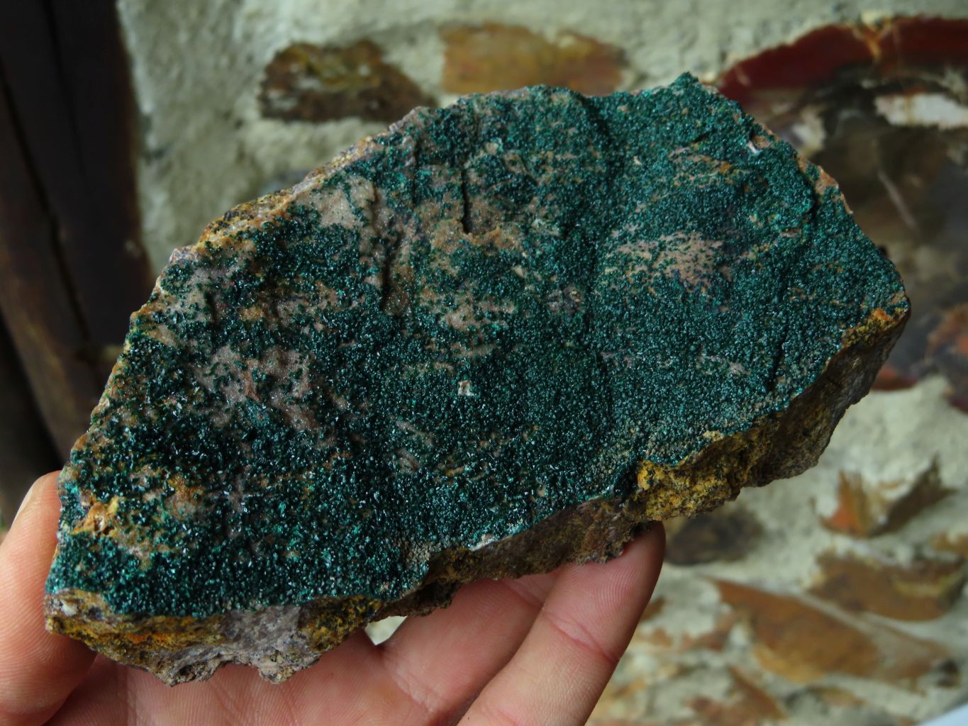 Natural Drusi Coated Crystalline Malachite Specimens x 2 From Tenke Fungurume, Congo - TopRock