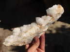 Natural Large White Spirit Quartz Crystal Clusters x 2 From Boekenhouthoek, South Africa - Toprock Gemstones and Minerals 