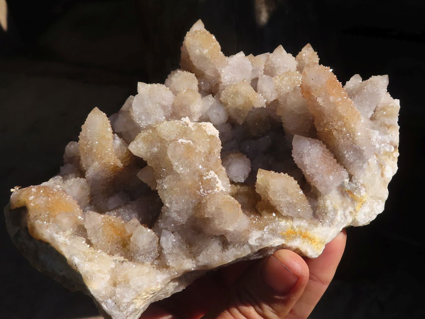 Natural Large White Spirit Quartz Crystal Clusters x 2 From Boekenhouthoek, South Africa - Toprock Gemstones and Minerals 