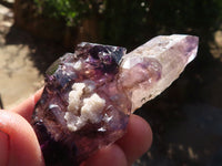 Natural Window Amethyst Crystal Specimens  x 6 From Chiredzi, Zimbabwe - Toprock Gemstones and Minerals 