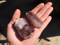 Natural Window Amethyst Crystal Specimens  x 6 From Chiredzi, Zimbabwe - Toprock Gemstones and Minerals 
