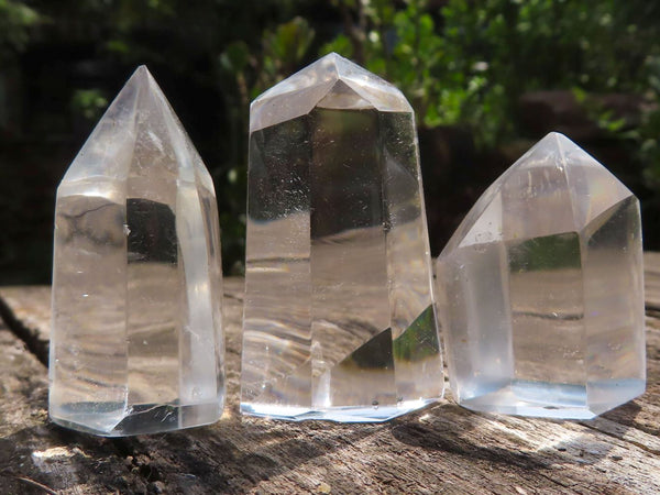 Polished Mini Optic Quartz Points  x 35 From Madagascar - TopRock