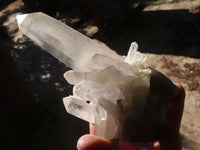 Natural Clear Quartz Crystal Specimens  x 6 From Madagascar - Toprock Gemstones and Minerals 