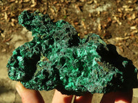 Natural Chatoyant Silky Malachite Specimens  x 2 From Kasompe, Congo - Toprock Gemstones and Minerals 