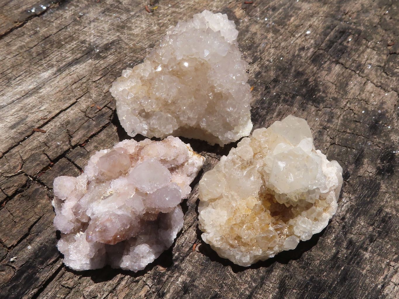 Natural Small Spirit Quartz Clusters  x 35 From Boekenhouthoek, South Africa - TopRock