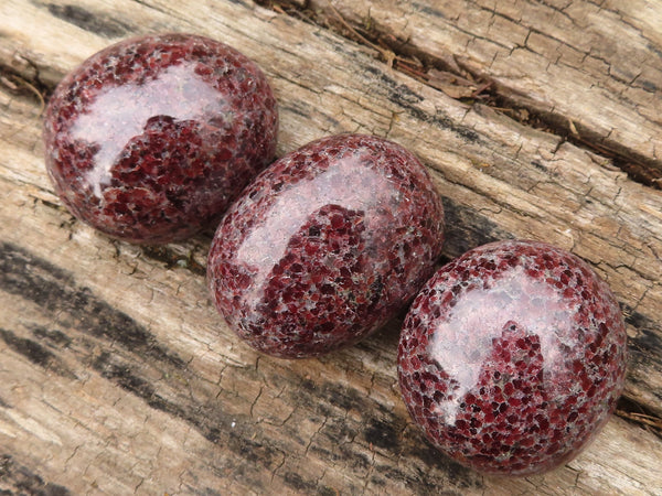 Polished Stunning A Grade Garnet Galets (Palm Stones)  - Sold per 1 kg - From Madagascar - Toprock Gemstones and Minerals 