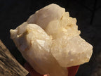 Natural White Quartz Crystal Clusters x 2 From Zambia - Toprock Gemstones and Minerals 