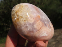 Polished Coral Flower Agate Standing Free Forms x 4 From Antsahalova, Madagascar - TopRock
