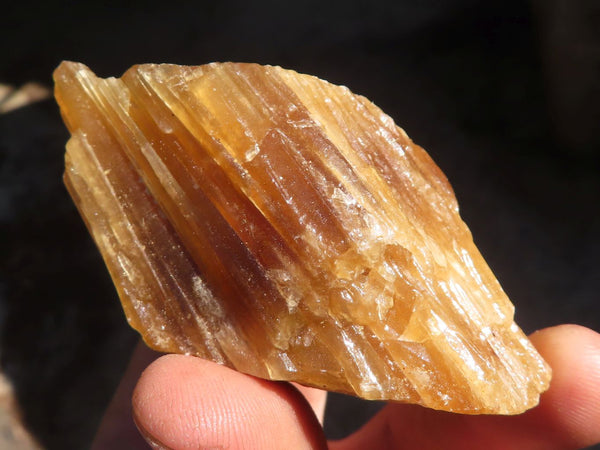 Natural Honey Aragonite Etched & Cobbed Pieces  x 24 From Namibia - Toprock Gemstones and Minerals 