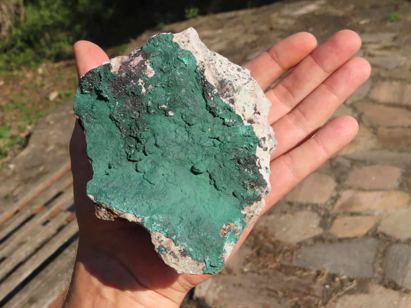 Natural Crystalline Malachite Specimens x 2 From Congo - TopRock