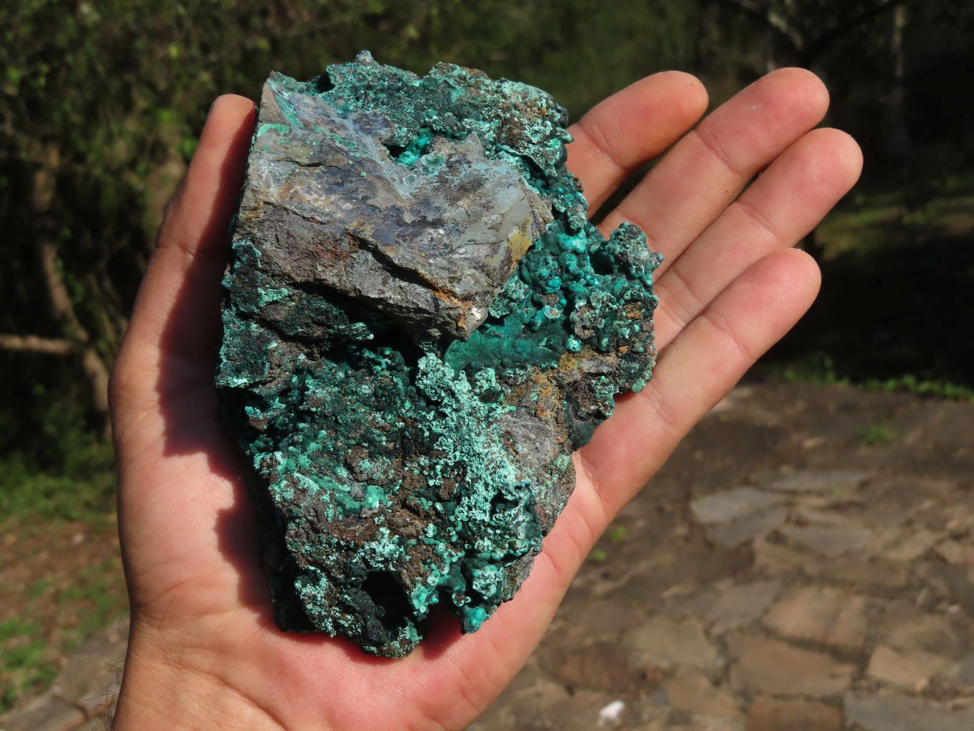 Natural Crystalline Malachite Specimens x 2 From Congo - TopRock