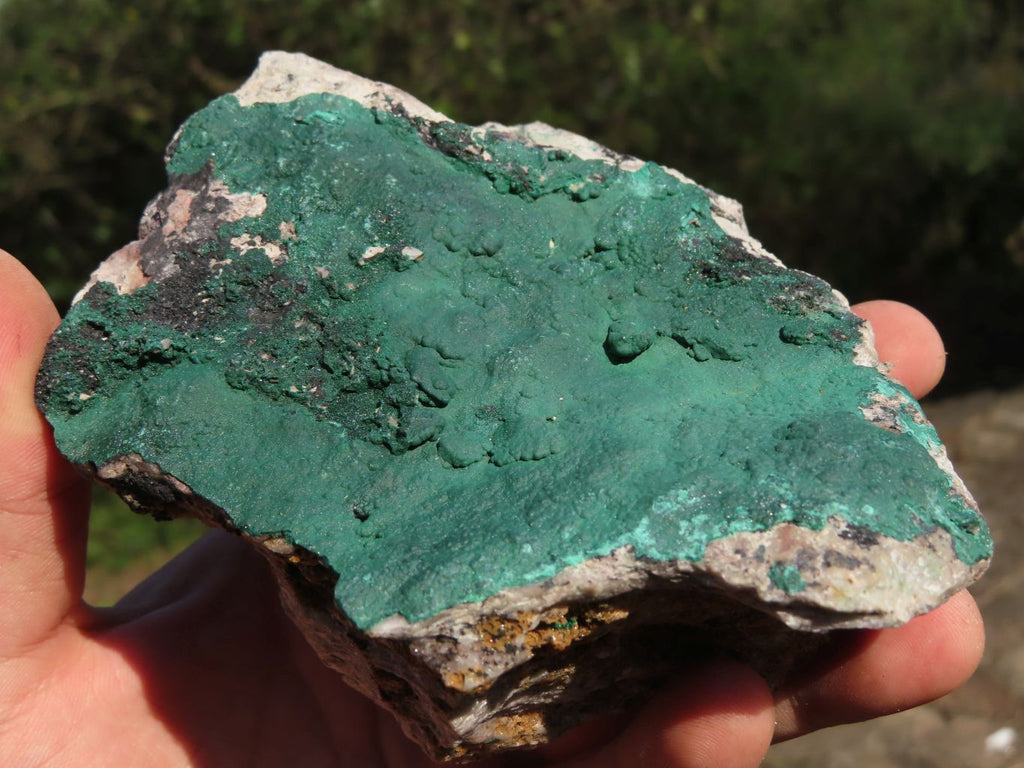Natural Crystalline Malachite Specimens x 2 From Congo - TopRock