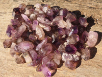 Natural Smokey Chiredzi Amethyst Crystals & Double Terminated Scepters x 12 From Chiredzi, Zimbabwe - Toprock Gemstones and Minerals 