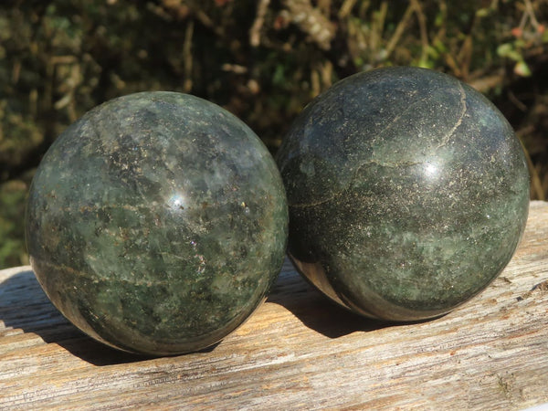 Polished Green Fuchsite Quartz Spheres x 6 From Madagascar - TopRock