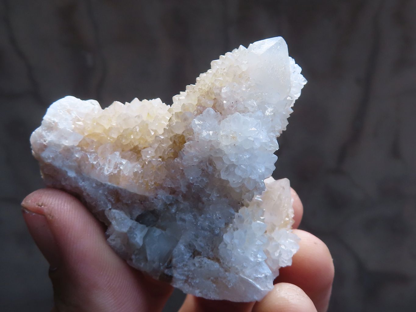 Natural Mixed Spirit Quartz Clusters  x 12 From Boekenhouthoek, South Africa - TopRock