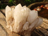 Natural Mixed Quartz Crystal Clusters  x 6 From Madagascar - Toprock Gemstones and Minerals 