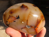 Polished One Side Polished Agate Nodules x 6 From Madagascar - Toprock Gemstones and Minerals 