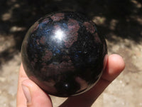 Polished Sparkling Blue Iolite / Water Sapphire Spheres  x 4 From Madagascar - TopRock
