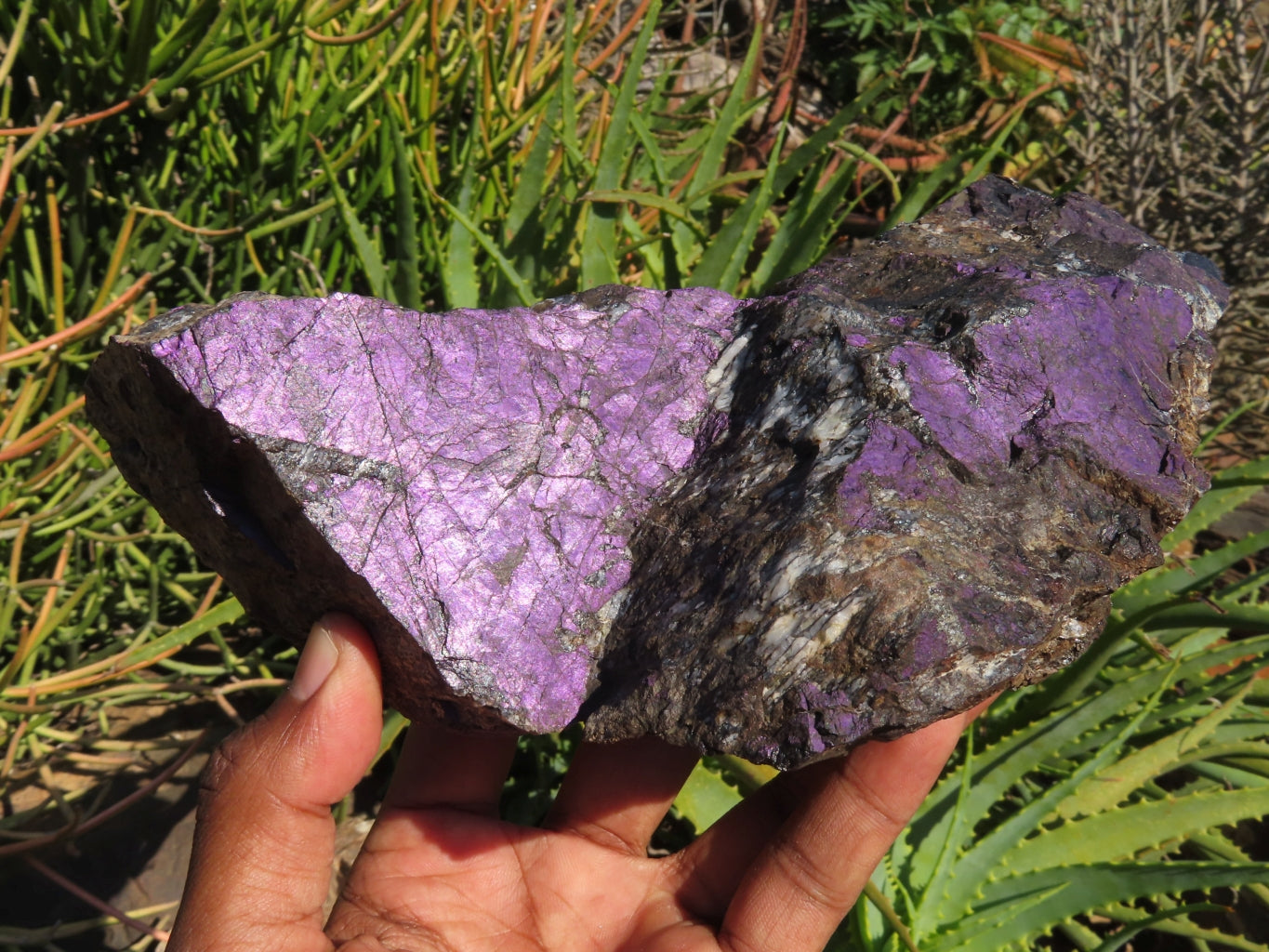 Natural Rough Purpurite Specimens x 2 From Namibia - TopRock