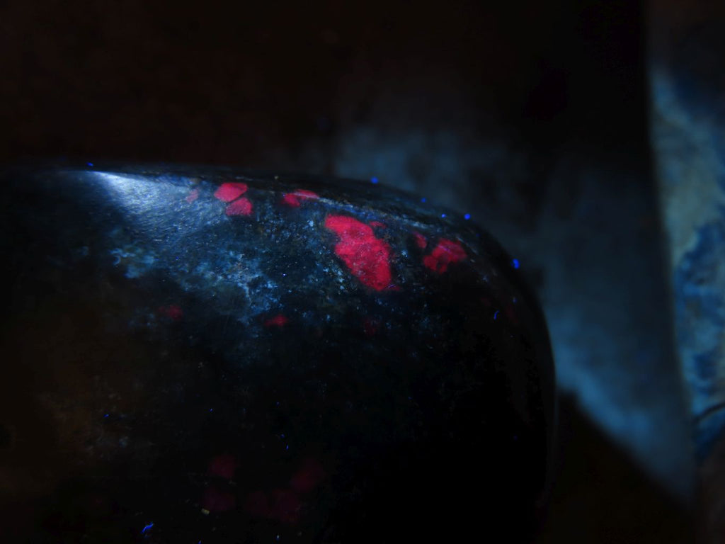 Polished Fluorescent Ruby Corundum In Chrome Verdite Free Forms x 4 From Zimbabwe - TopRock