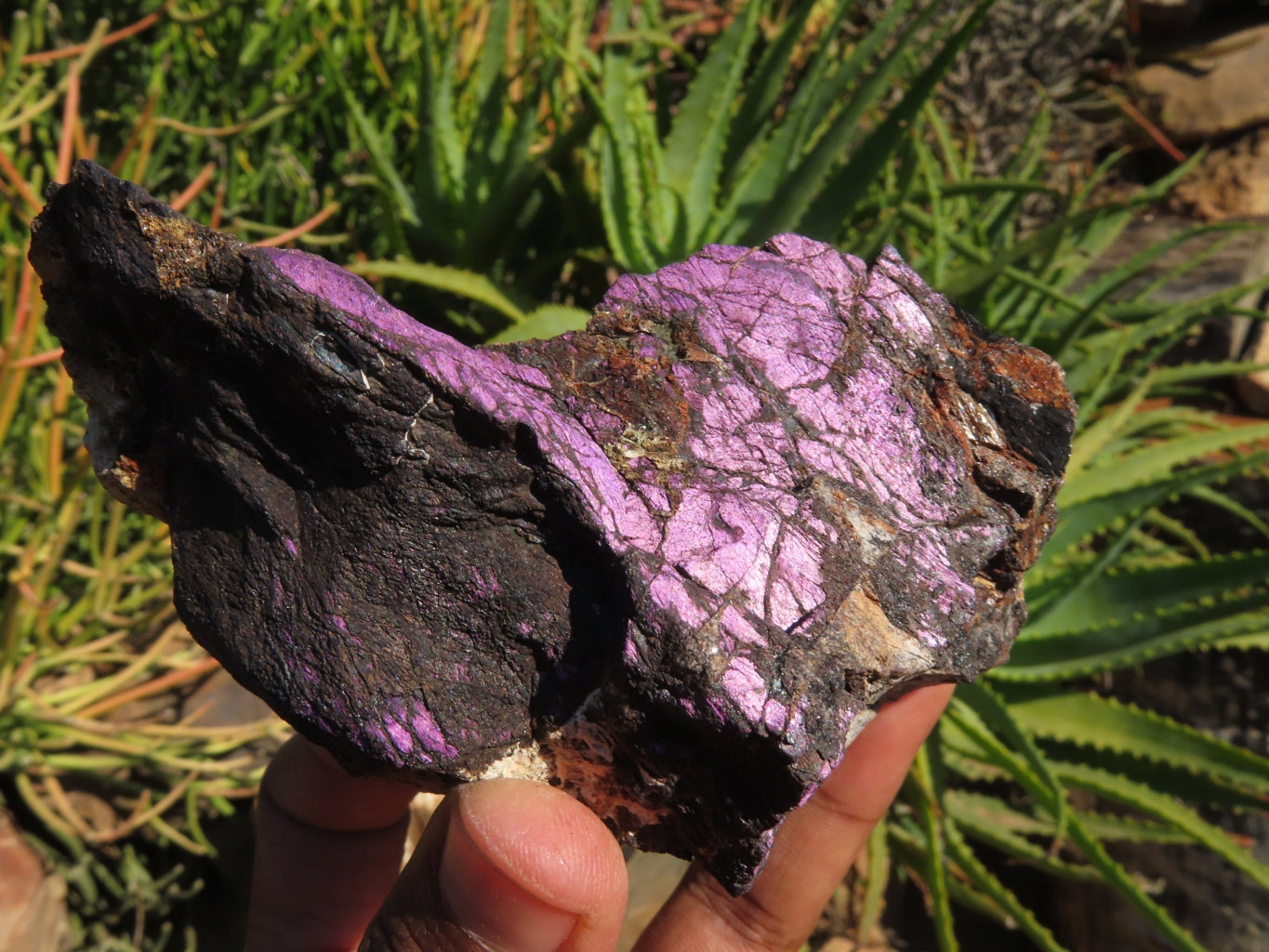 Natural Rough Purpurite Specimens x 2 From Namibia - TopRock