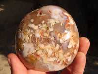 Polished Ocean  Flower Agate Standing Free Forms  x 3 From Madagascar