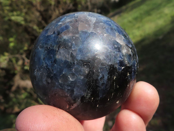 Polished Rare Iolite Water Sapphire Spheres  x 4 From Madagascar - TopRock