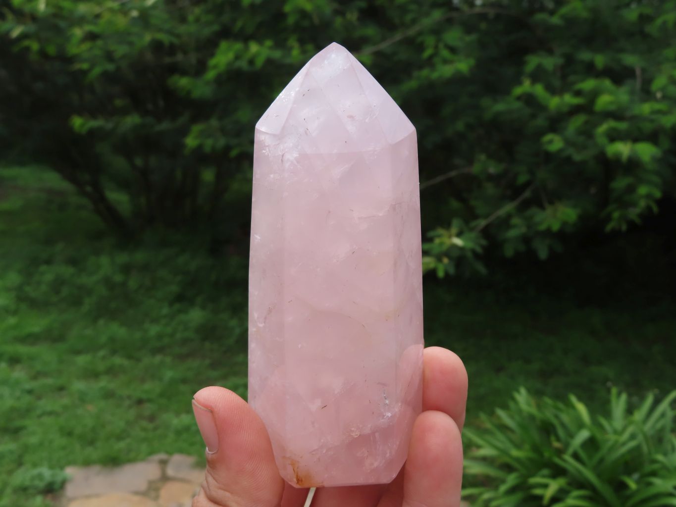 Polished Rose Quartz Crystal Points x 3 From Ambatondrazaka, Madagascar - TopRock