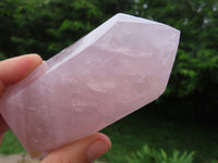 Polished Rose Quartz Crystal Points x 3 From Ambatondrazaka, Madagascar - TopRock