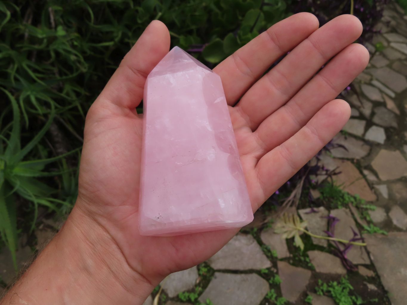 Polished Rose Quartz Crystal Points x 3 From Ambatondrazaka, Madagascar - TopRock