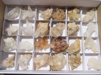 Natural Small mixed Hue Quartz Cluster Specimens  x 24 From Madagascar - TopRock