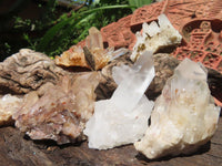 Natural Small mixed Hue Quartz Cluster Specimens  x 24 From Madagascar - TopRock