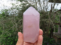Polished Rose Quartz Crystal Points x 3 From Ambatondrazaka, Madagascar - TopRock