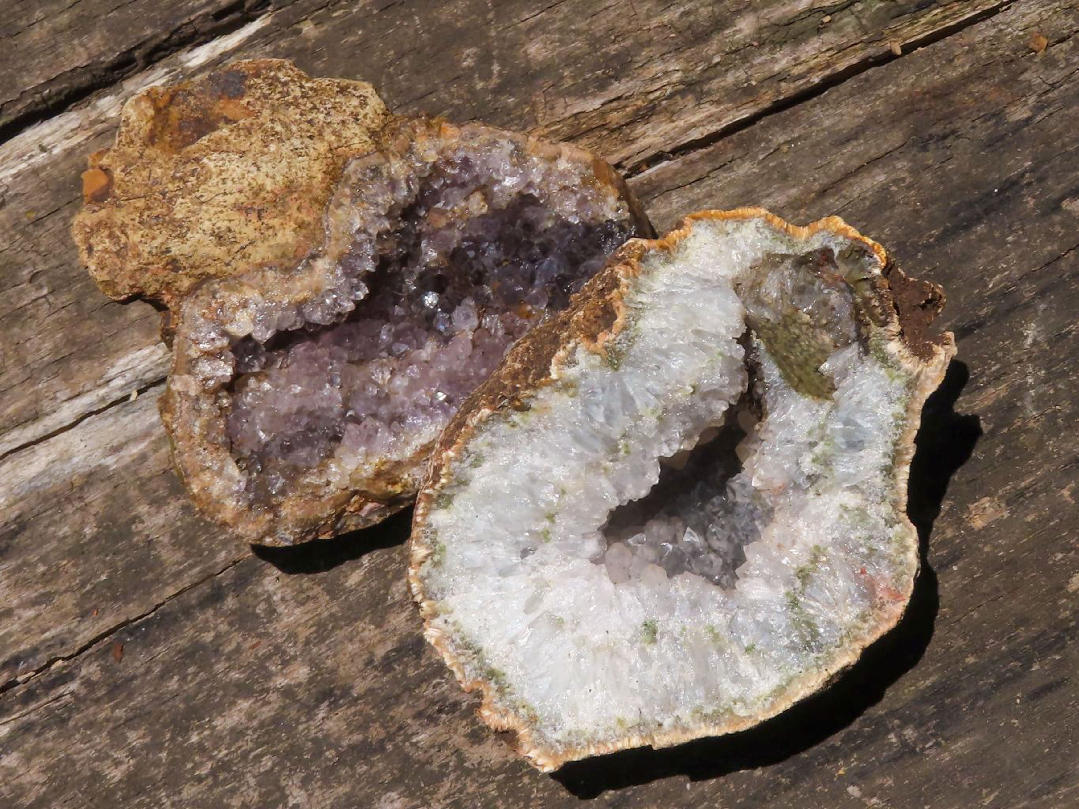 Natural Crystal Centred Agate Geodes  x 4 From Zululand, South Africa - TopRock