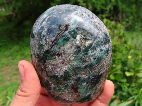 Polished Emeralds In Matrix Standing Free Forms x 3 From Sandawana, Zimbabwe - TopRock