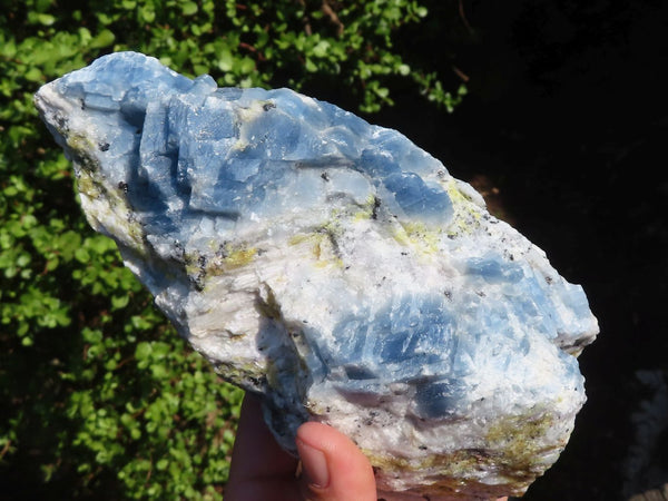 Natural New Sky Blue Calcite Specimens  x 3 From Spitzkop, Namibia