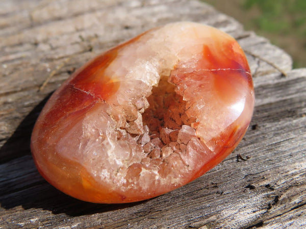 Polished Carnelian Gallets With Natural Vugs & Crystalline Features x 20 From Madagascar - TopRock