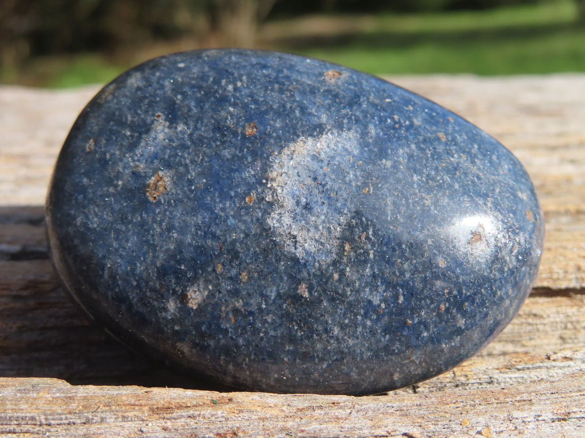 Polished Blue Lazulite Gallets x 20 From Ambatofinandrahana, Madagascar - TopRock